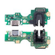 Шлейф для Infinix Hot 20 4G (X6826B) плата на системный разъем/разъем гарнитуры/микрофон - Премиум