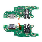 Шлейф для Huawei Honor X6b (JDY-LX1) плата на системный разъем/разъем гарнитуры/микрофон - Премиум