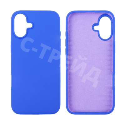 Чехол-накладка Soft Touch для iPhone 16 Plus Синий