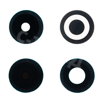 Стекло камеры для Tecno Spark 30 4G (KL6) (комплект 4 шт.) Черный