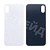 Задняя крышка для iPhone X (A1865/A1901) Белый (стекло, монолит, широкий вырез под камеру, логотип) - Премиум