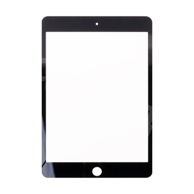Стекло для переклейки iPad mini 4/5 (A1538/A1550/A2133/A2124/A2126/A2125) в сборе с OCA пленкой Черный - OR (Mitsubishi)