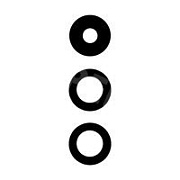 Стекло камеры для Samsung Galaxy A05s (A057F) (комплект 3 шт.) Черный