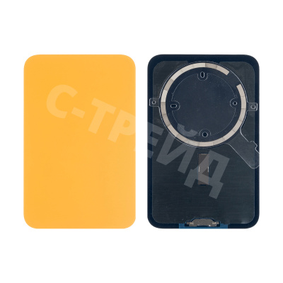 Задняя крышка для iPhone 17 Pro Max (A3526) Оранжевый (стекло, монолит, MagSafe, логотип) - Премиум