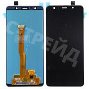 Дисплей для Samsung Galaxy A7 2018 (A750F) в сборе с тачскрином Черный - (OLED)