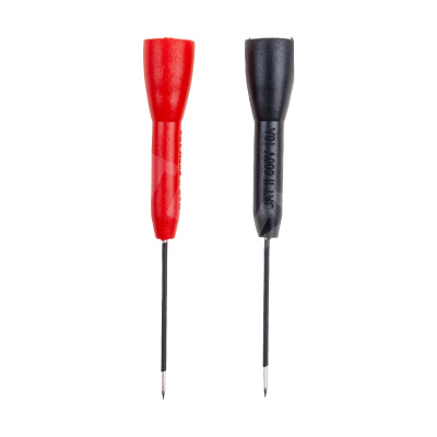 Иглы-насадки для щупов мультиметра (3,5 см, сверхтонкая 1 мм, 600V/10A, 2 шт.)