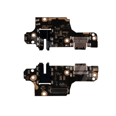 Шлейф для Xiaomi Redmi Note 9S/9 Pro (M2003J6A1G/M2003J6B2G) плата системный разъем/разъем гарнитуры/микрофон - Премиум