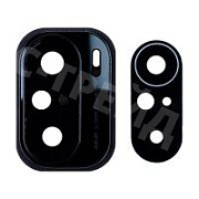Стекло камеры для Xiaomi Poco F3 (M2012K11AG) в сборе с рамкой Черный