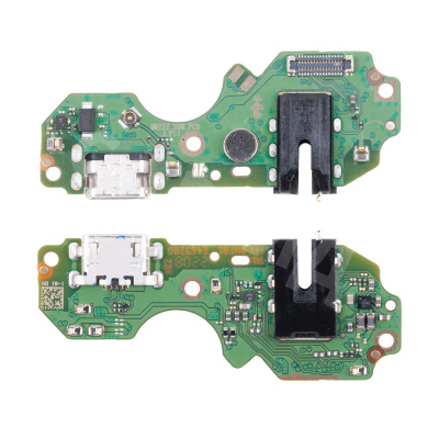 Шлейф для Infinix Hot 12i (X665B) плата на системный разъем/разъем гарнитуры/микрофон - Премиум