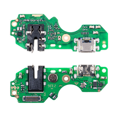 Шлейф для Infinix Smart 6/6 HD (X6511/X6512) плата на системный разъем/разъем гарнитуры/микрофон - Премиум