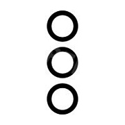 Стекло камеры для Samsung Galaxy S22/S22+ (S901B/S906B) Черный