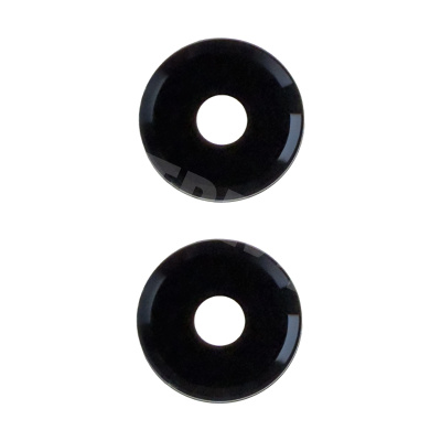 Стекло камеры для Xiaomi Poco M7 Pro 5G (2409FPCC4G) (комплект 2 шт.) Черный