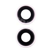 Стекло камеры для iPhone 15/15 Plus (комплект 2 шт.) Розовый