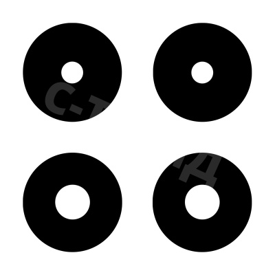 Стекло камеры для Huawei Honor X6a (5109ATKH/WDY-LX1) (комплект 4 шт.) Черный