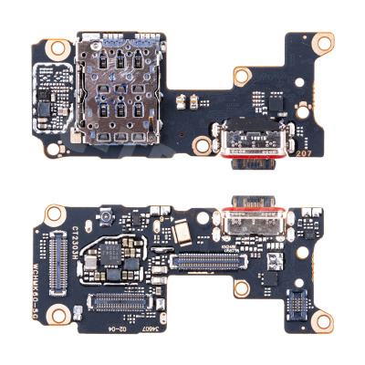 Шлейф для Xiaomi Poco F5 Pro (23013PC75G) плата системный разъем/разъем SIM/микрофон