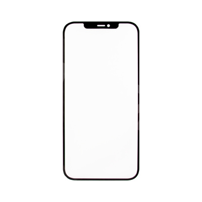 Стекло для переклейки iPhone 12 Pro Max (A2411) с OCA пленкой Черный - OR (Mitsubishi)