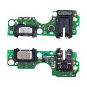 Шлейф для Tecno Spark 10C (KI5m) плата на системный разъем/разъем гарнитуры/микрофон - Премиум