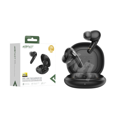 Беспроводные наушники Bluetooth Acefast W3 (TWS, вакуумные, активное шумоподавление) Черный