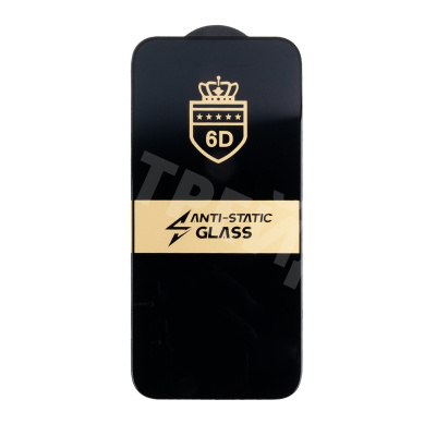 Защитное стекло "Стандарт" для iPhone 17 Pro Max Черный (Полное покрытие)