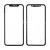 Стекло для переклейки iPhone Xr с OCA пленкой + рамка Черный - OR (Mitsubishi)