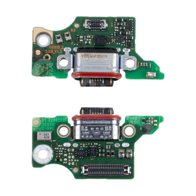 Шлейф для Tecno Camon 40 4G (CM5) плата на системный разъем/микрофон - Премиум