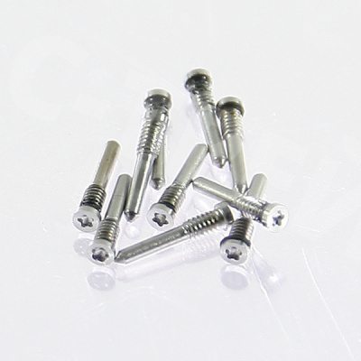 Винты для iPhone X/Xs/Xs Max/11/11 Pro/11 Pro Max/12/12 mini/12 Pro/12 Pro Max/13/13 mini/13 Pro/13 Pro Max/14/14 Pro/14 Plus/14 Pro Max/15/15 Pro/15 Plus/15 Pro Max/16/16e/16 Pro/16 Pro Max внешний (10 шт.) Серебро