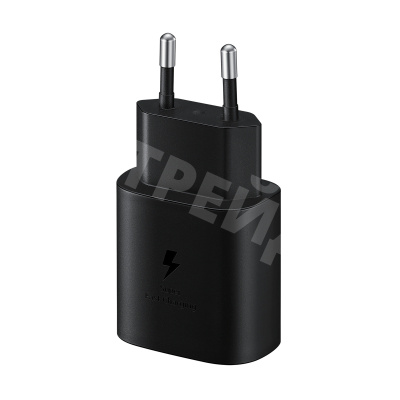 Сетевое зарядное устройство Type-C для Samsung EP-TA800 (25W, PD) (тех.упак.) Черный