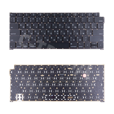 Клавиатура для ноутбука MacBook Air 13" A1932 (2018-2019, прямой Enter RU) Черный