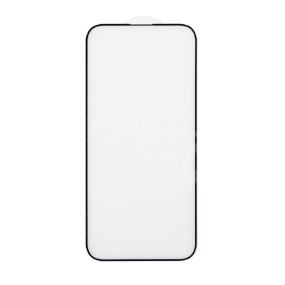 Защитное стекло "Матовое" для iPhone 14 Pro Max Черный (Закалённое, полное покрытие)