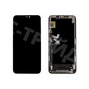 Дисплей для iPhone 11 Pro Max (A2218) в сборе с тачскрином Черный - (Soft OLED, Full HD) (площадка под IC)