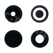 Стекло камеры для Tecno Spark 30 4G (KL6) (комплект 4 шт.) Черный