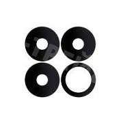 Стекло камеры для Realme 8 4G/8 Pro (RMX3085/RMX3081) (комплект 4 шт.) Черный