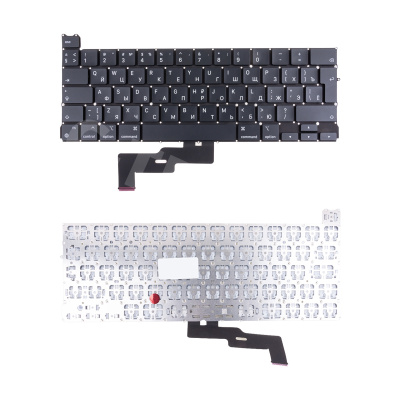 Клавиатура для ноутбука MacBook Pro M1 13"/M2 13" A2338 (2020-2022, Г-образный Enter RU) Черный
