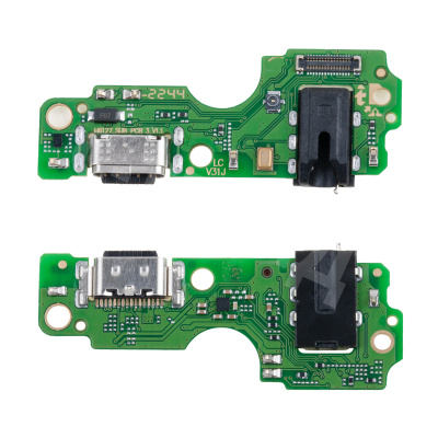 Шлейф для Tecno Spark 10 4G (KI5q) плата на системный разъем/разъем гарнитуры/микрофон