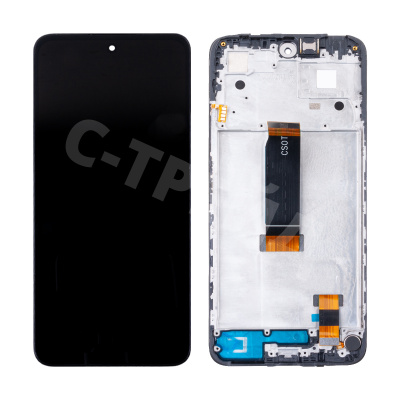 Дисплей для Xiaomi Redmi 12 4G (23053RN02Y) модуль с рамкой Черный - OR