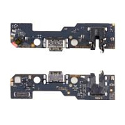 Шлейф для Xiaomi Redmi A5/Poco C71 (25028RN03A/25028PC03G) плата на системный разъем/разъем гарнитуры/микрофон - Премиум
