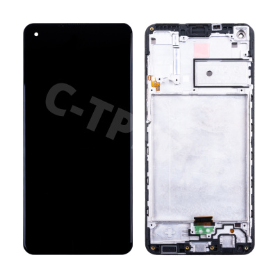 Дисплей для Samsung Galaxy A21s (A217F) модуль c рамкой Черный - OR Ref. (SP)