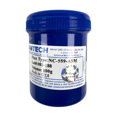 Флюс Amtech NC-559-ASM (100 г, среднеактивный, безотмывочный)