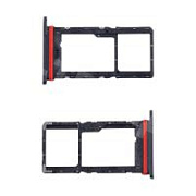Держатель SIM для Huawei Honor X6c (NIC-LX1/NIC-LX2/NIC-LX3) Черный