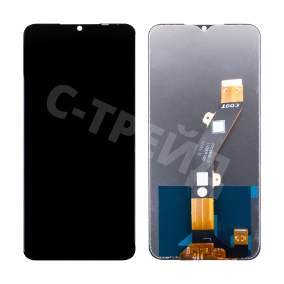 Дисплей для Tecno Spark 10 4G/10C (KI5q/Kl5m) в сборе с тачскрином Черный - Оптима