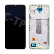 Дисплей для Samsung Galaxy A34 5G (A346B) модуль с рамкой Зеленый - (OLED) (Small Size)
