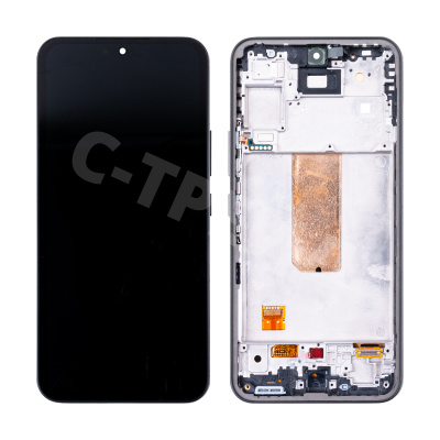 Дисплей для Samsung Galaxy A54 5G (A546E) модуль с рамкой Черный - (OLED) (Full Size)