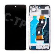 Дисплей для Tecno Spark 30 5G (KL8) модуль с рамкой Черный - OR