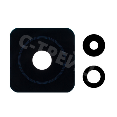 Стекло камеры для Xiaomi 12T (22071212AG) (комплект 3 шт.) Черный