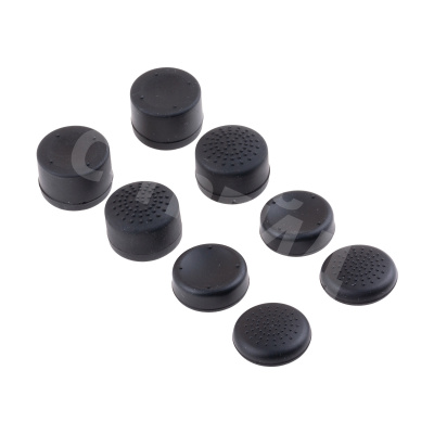 Накладки на стики для геймпада (универсальный, 8 шт., разные размеры) Черный