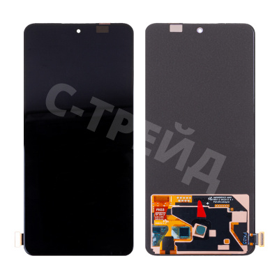 Дисплей для OPPO Reno 12 F 4G/Realme 12 4G (CPH2687/RMX3871) в сборе с тачскрином Черный - (OLED)