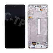 Дисплей для Samsung Galaxy A73 5G (A736B) модуль с рамкой Белый - OR (SP)