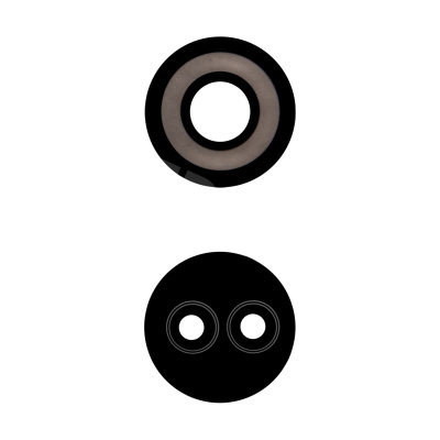 Стекло камеры для Tecno Spark 9 Pro (KH7n) (комплект 2 шт.) Черный