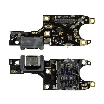 Шлейф для Huawei Honor 90 (REA-NX9) плата на системный разъем/разъем SIM/микрофон - Премиум