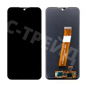 Дисплей для Samsung Galaxy A01/M01 (A015F/M015F) в сборе с тачскрином Черный (Узкий коннектор) - OR
